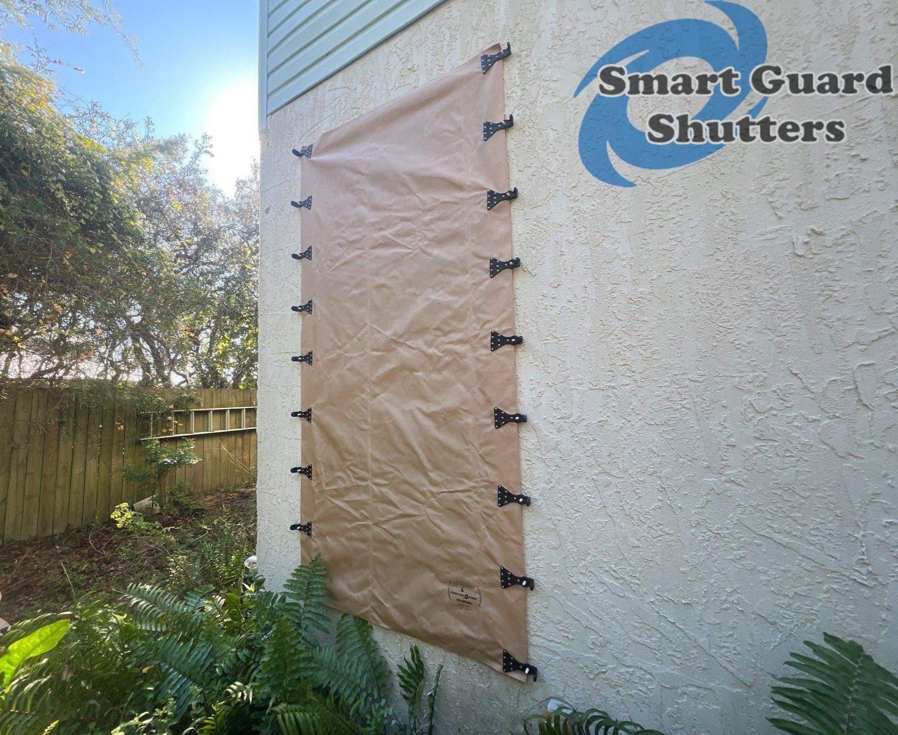 Hurricane Protection in Tan  by Smart Guard Shutters