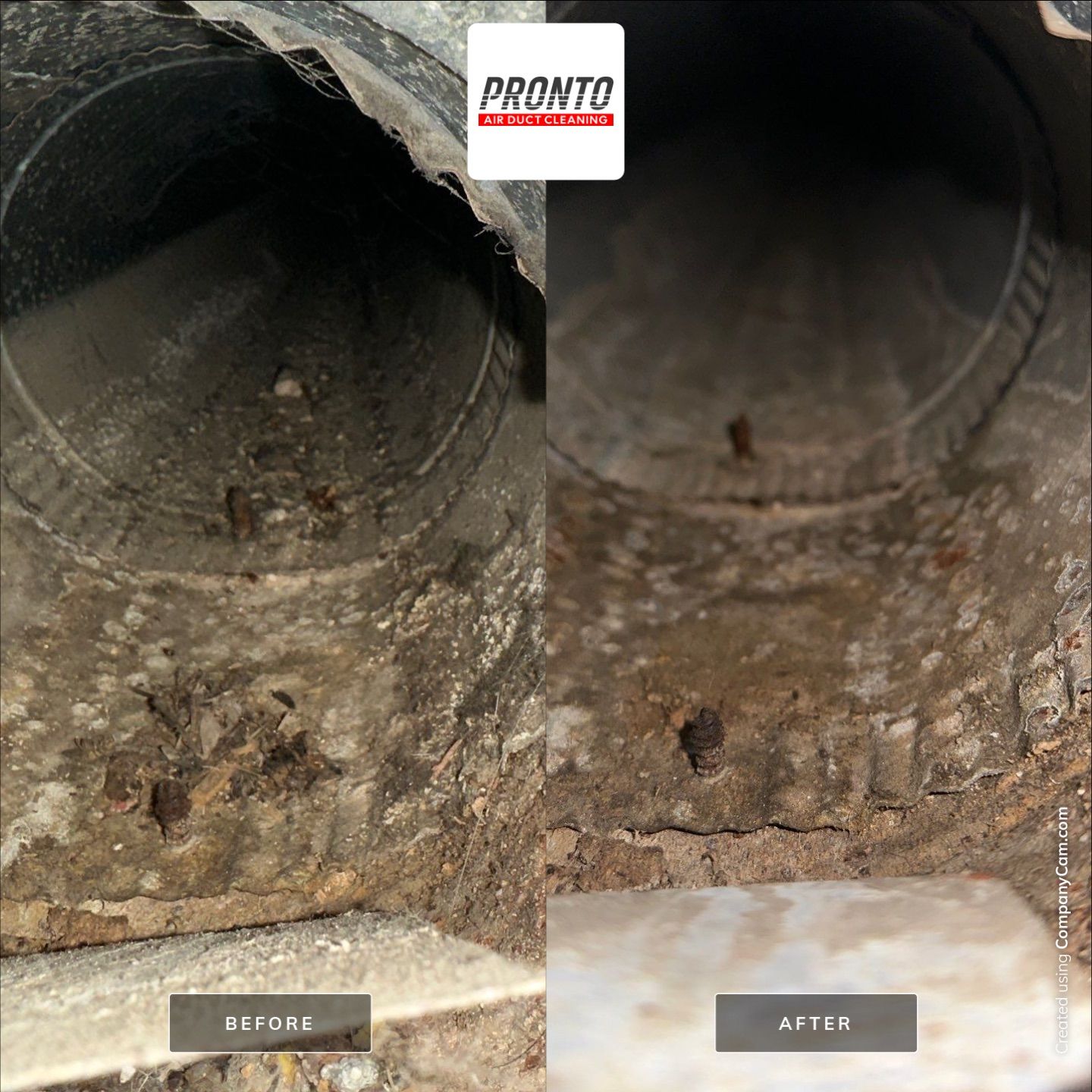Air duct cleaning using Hypervac by Pronto Air Duct Cleaning