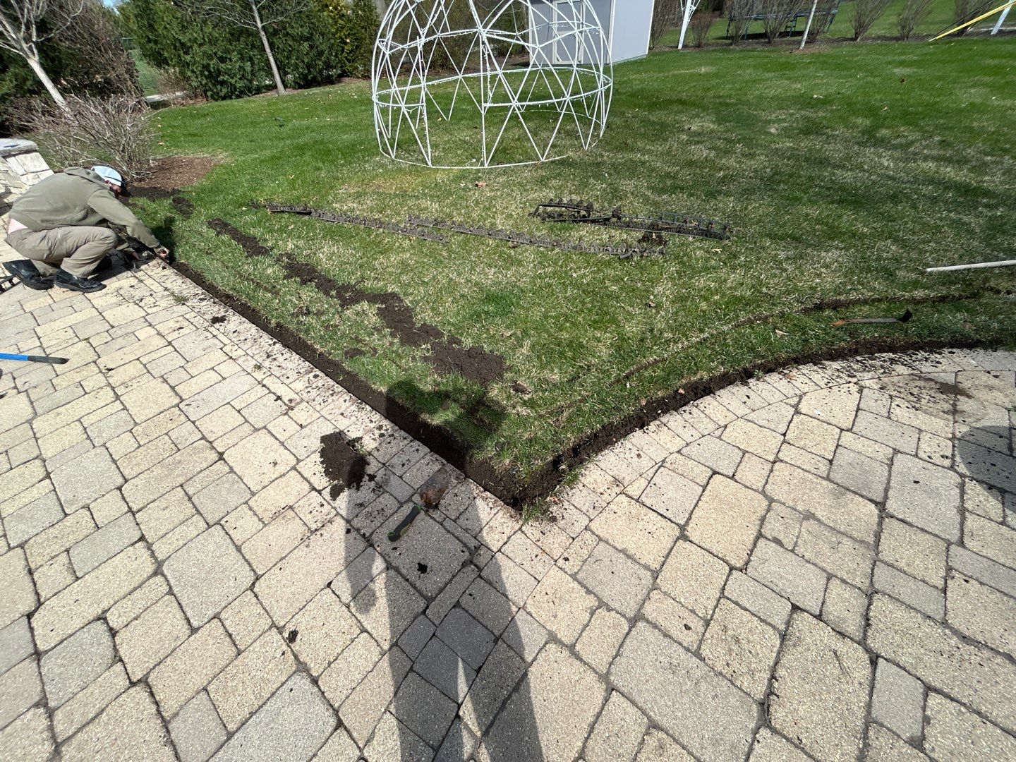 Brick paver repair, cleaning sanding and sealing by Northern Power Washing LLC.
