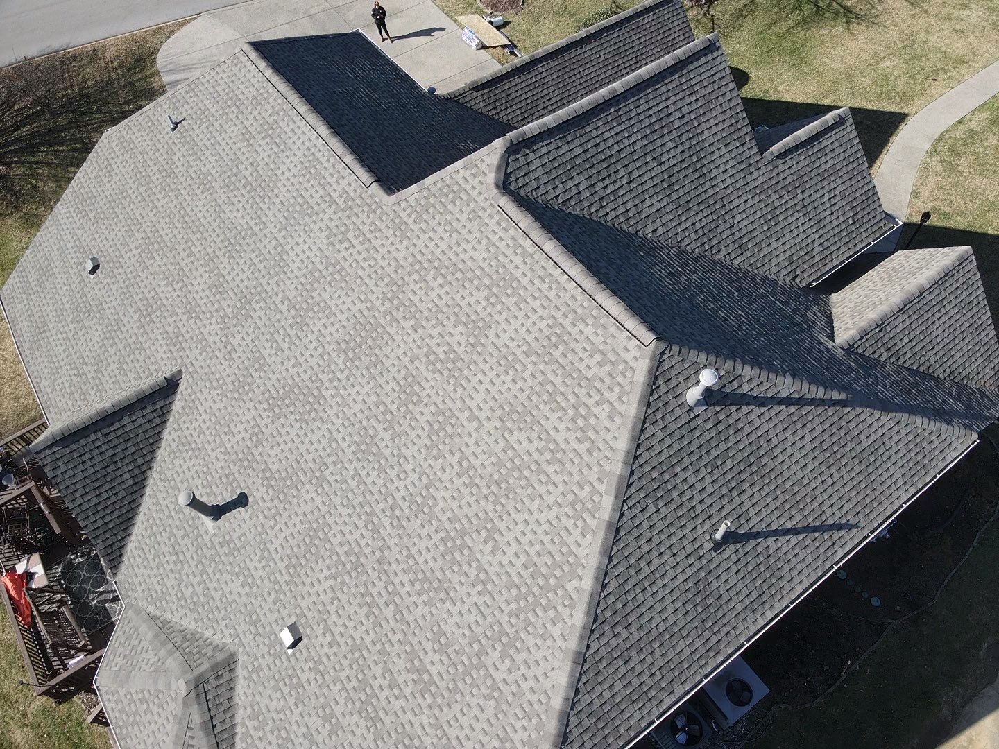 Residential Roofing Installation using GAF Timberline HDZ Weathered Wood Shingles by Undersun Roofing 