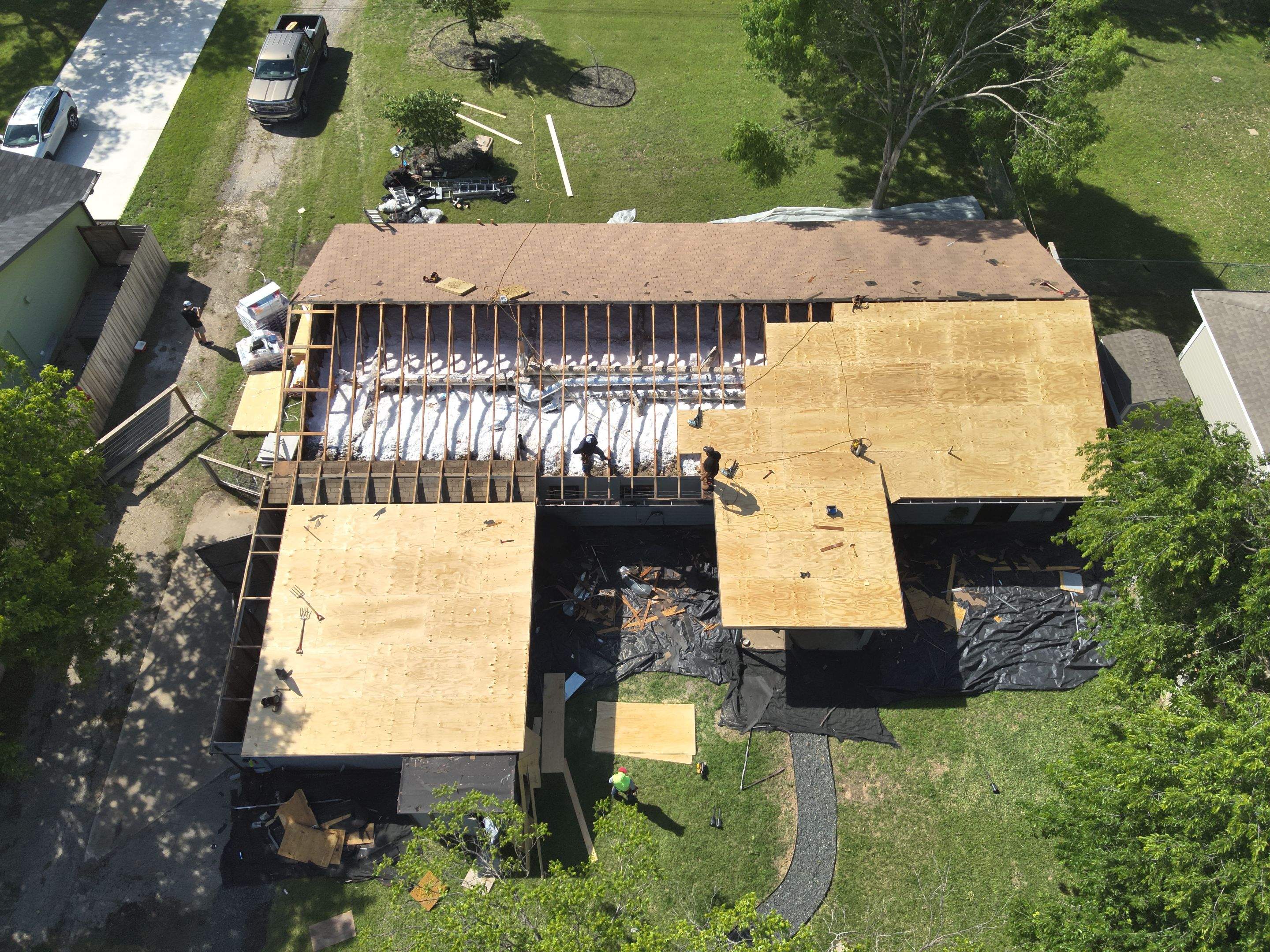 Residential Roof Replacement using GAF - HDZ - Charcoal by Action Exteriors Austin