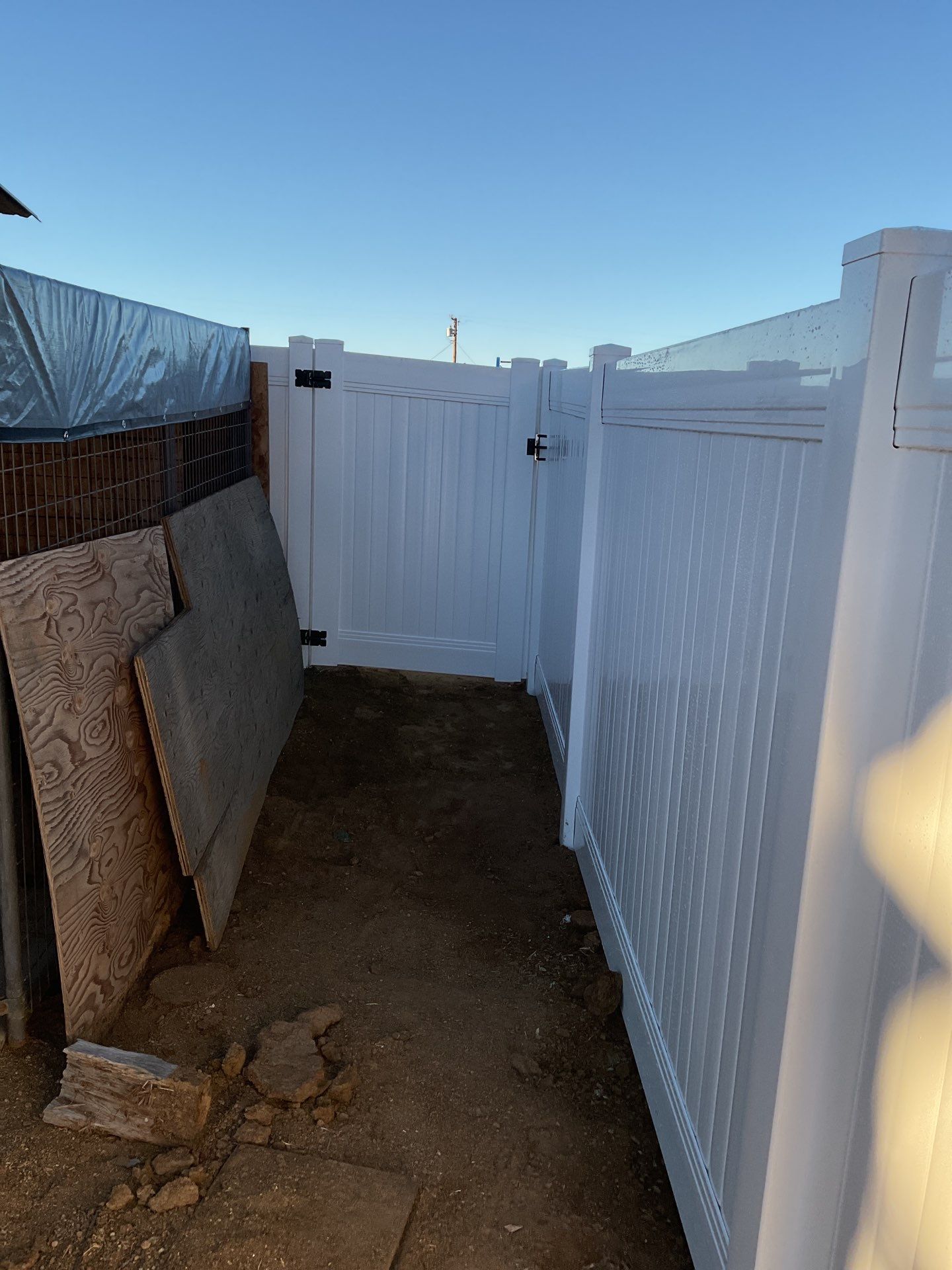 Replacement of old chain link fence by Fence Guys Inc. 