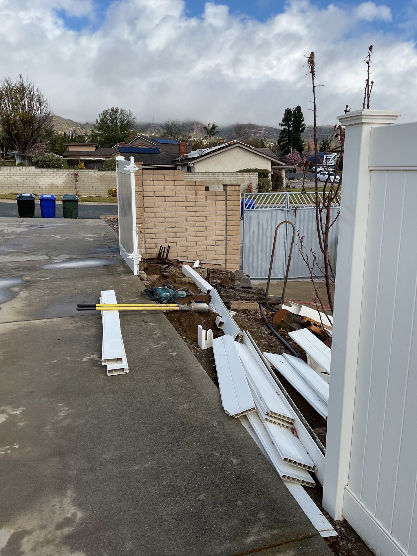 Fence Repair using Vinyl by Fence Guys Inc. 