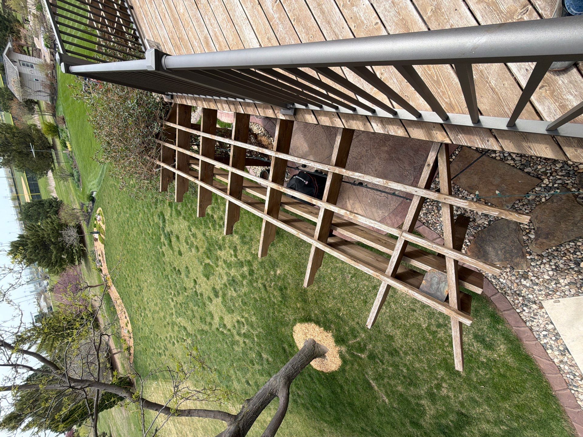 Tiered Wood Deck and Pergola Refinishing in Sioux Falls by Select Painting, Coatings & Garage Cabinets