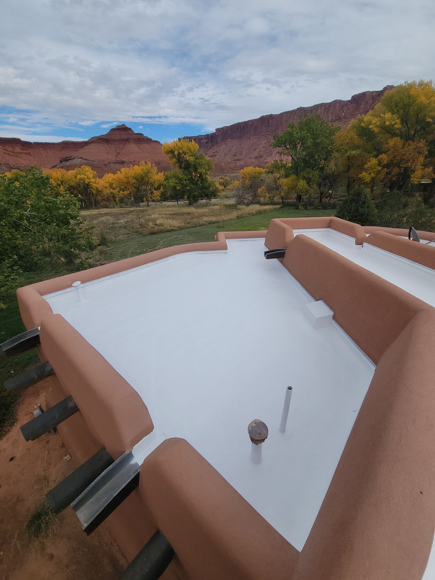 White Flat Roof Installation in Castle Valley, UT by Innovative Roofing Solutions