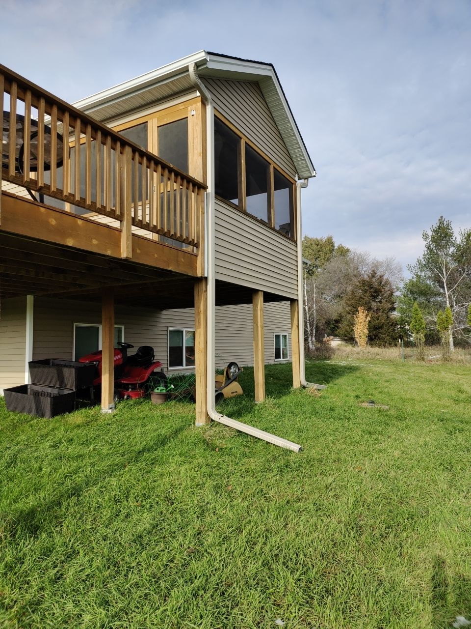 5" Gutters in Big Lake by Next Level Seamless Gutters / Exteriors Inc.