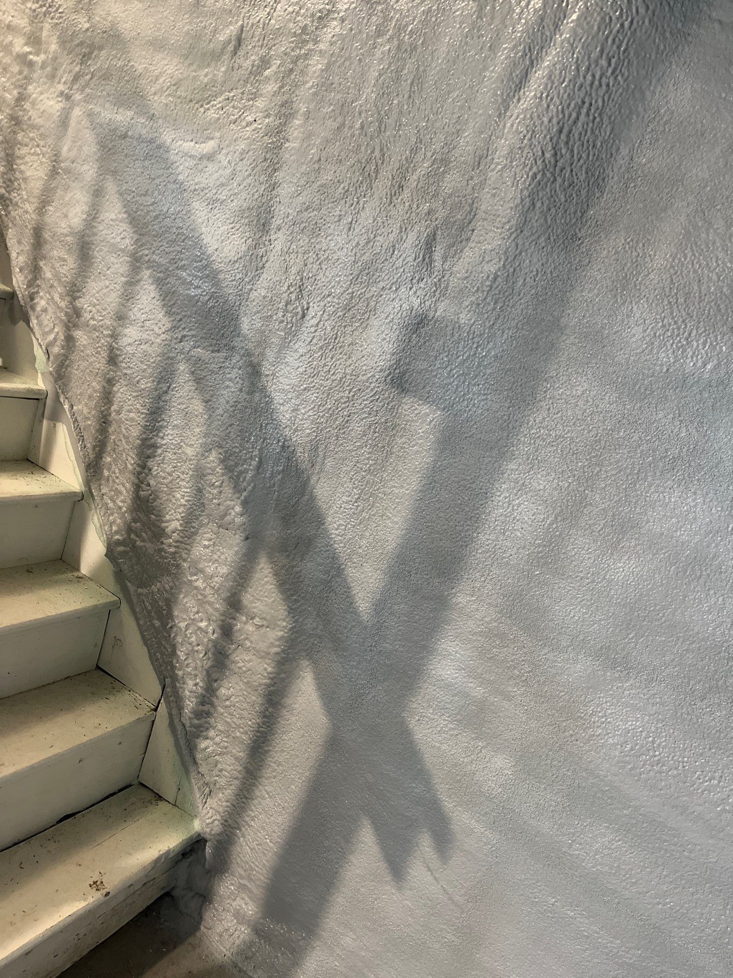 Basement Exterior Walls using Closed Cell Spray Foam by NYS Foam & Energy