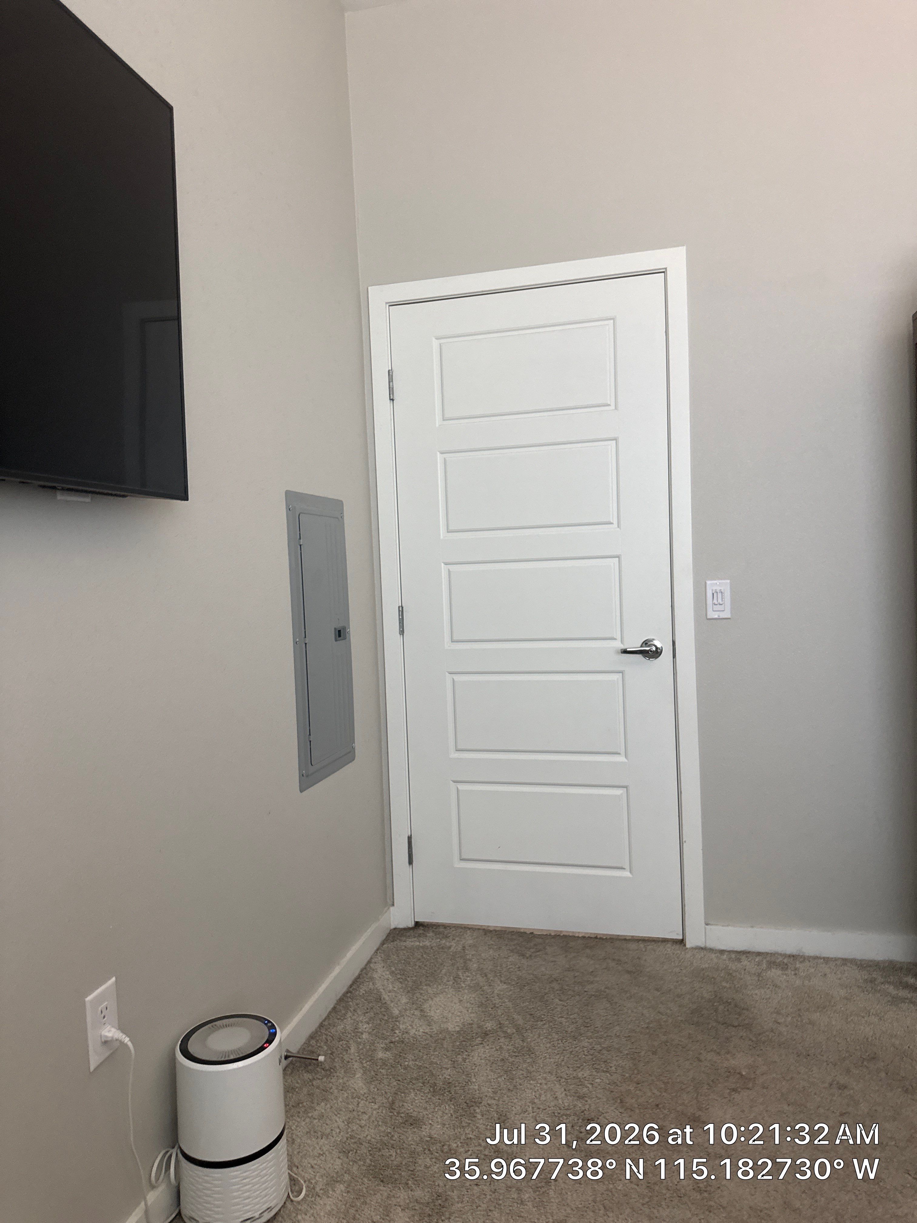 Interior Door Installation and Television Mounting in Las Vegas by CompanyCam Sales Demo