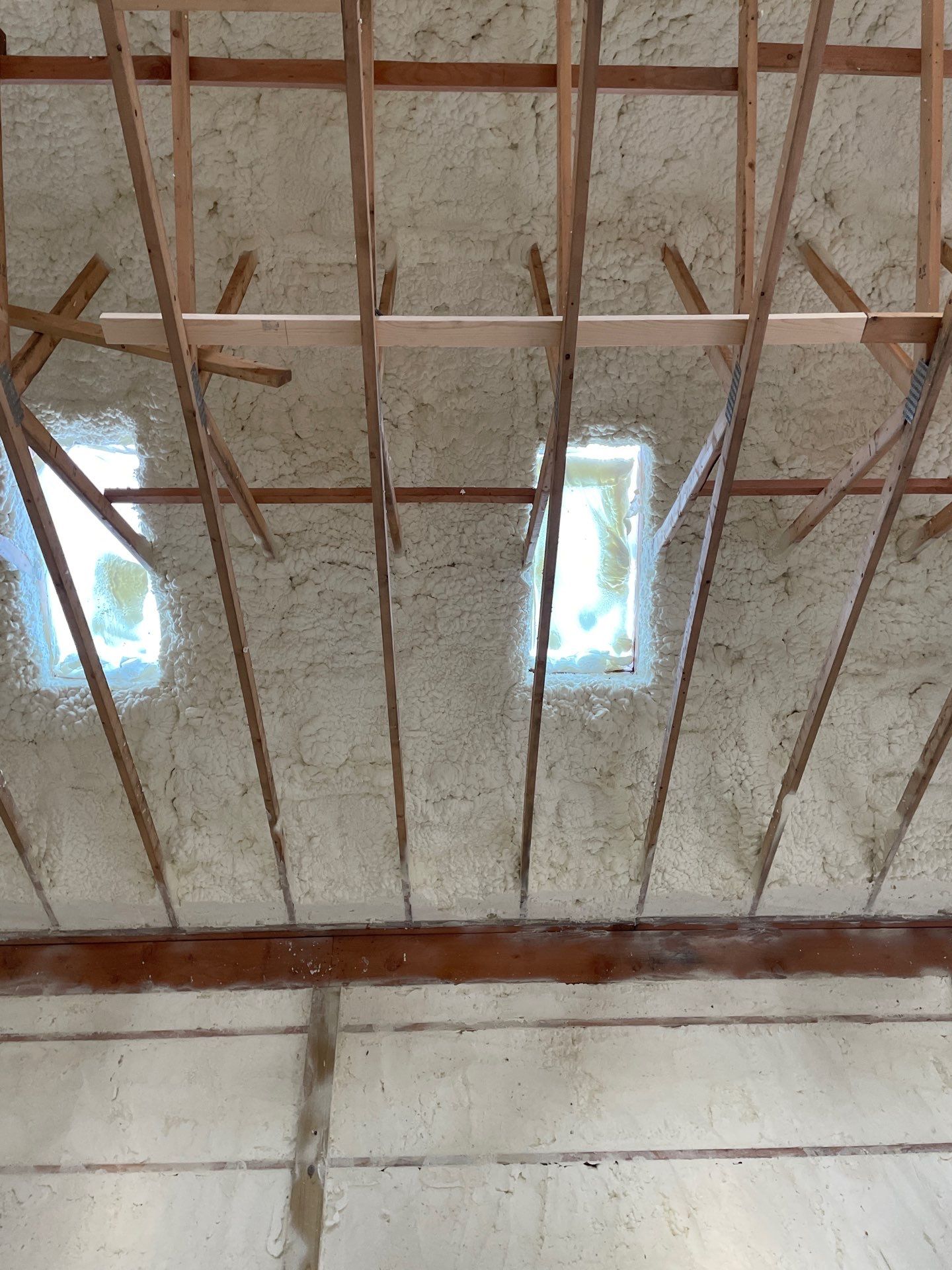 Open Cell Spray Foam to a Pole Barn by NYS Foam & Energy