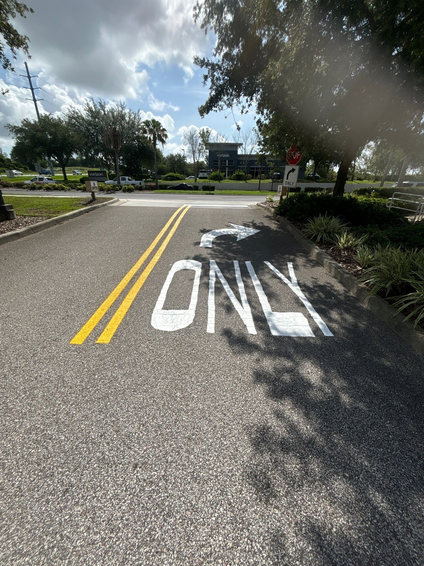 Line Striping at ABC Fine Wine & Spirits - Clermont by Everline Coatings & Services - Southwest FL