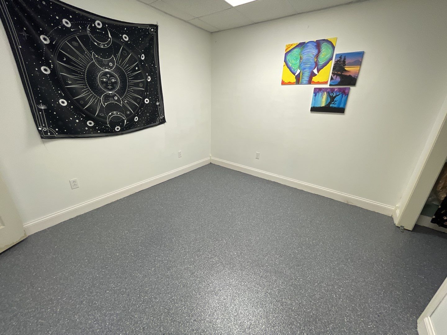 Basement Floor using Granite by Your1DayFloor.com