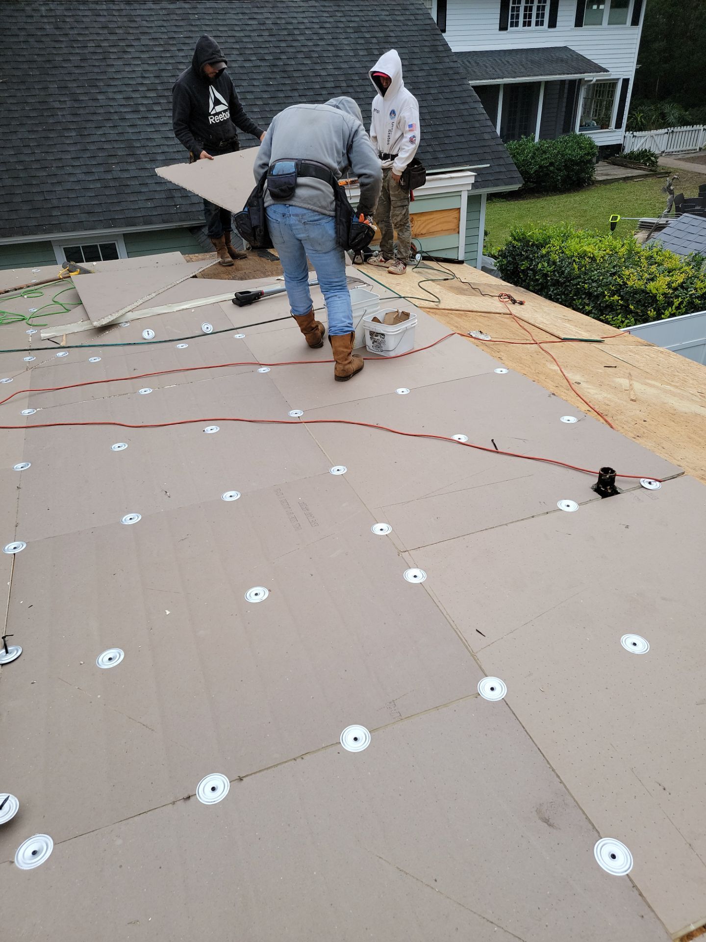 Residential Roofing Installation using Aluminum Metal Roof by Galaxy Builders, Inc.
