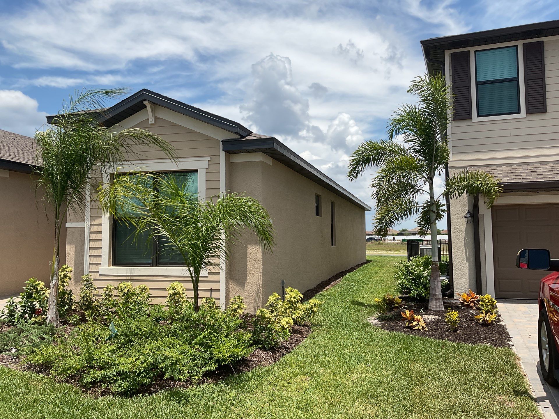 Brown Seamless Gutters for Homes in Fort Myers by Gutter Professors