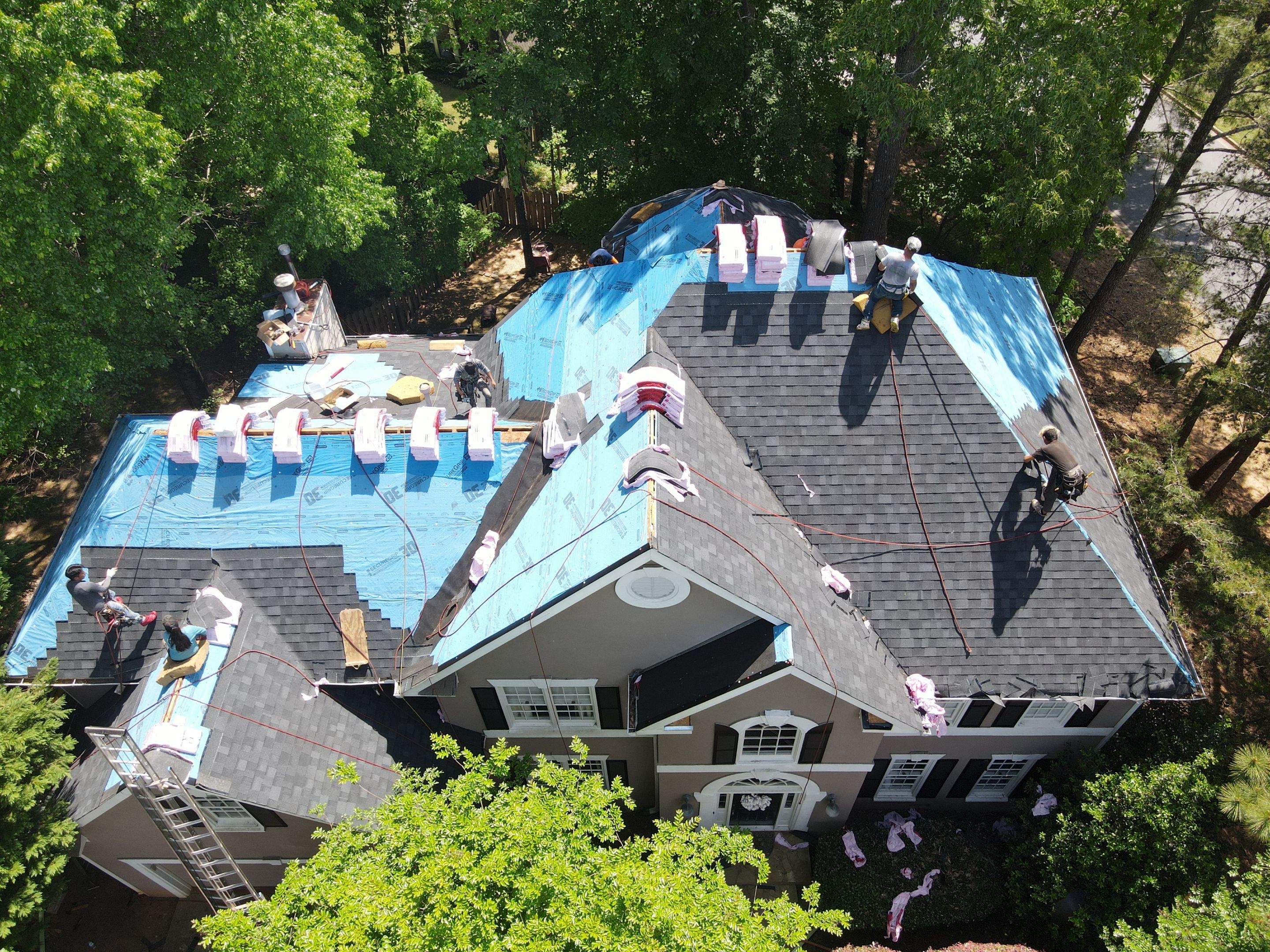 Residential Roofing Installation using Owens Corning by Inspector Roofing and Restoration