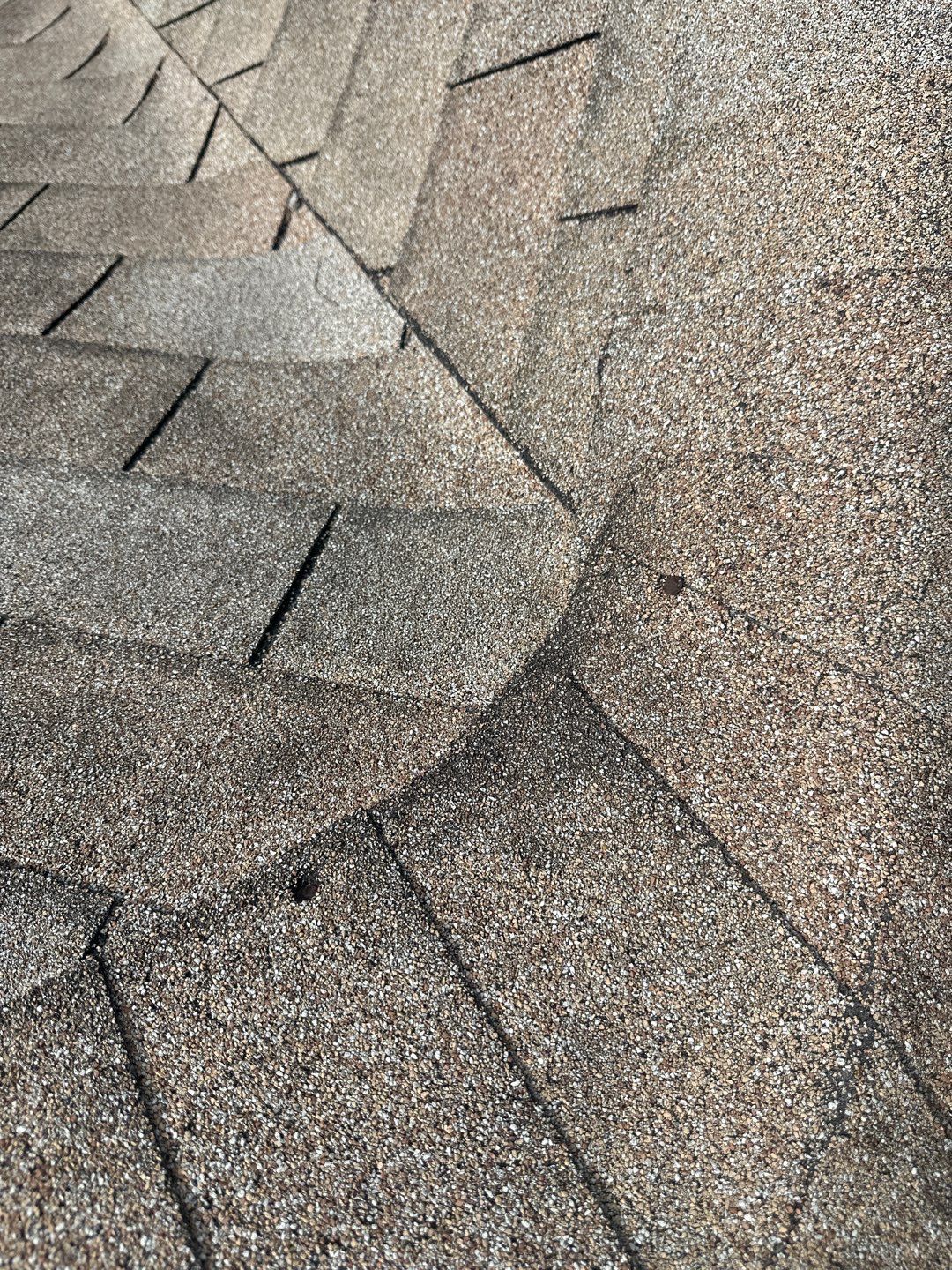 Hail Damage using Owen's Corning Duration (Lifetime) Shingles by Roof Repair Company