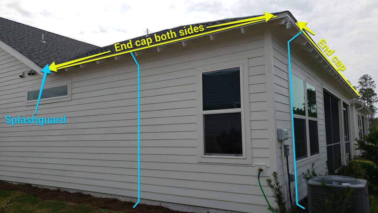 Gutter Installation Using White K-Style Aluminum Seamless Gutters by Gutter Professors