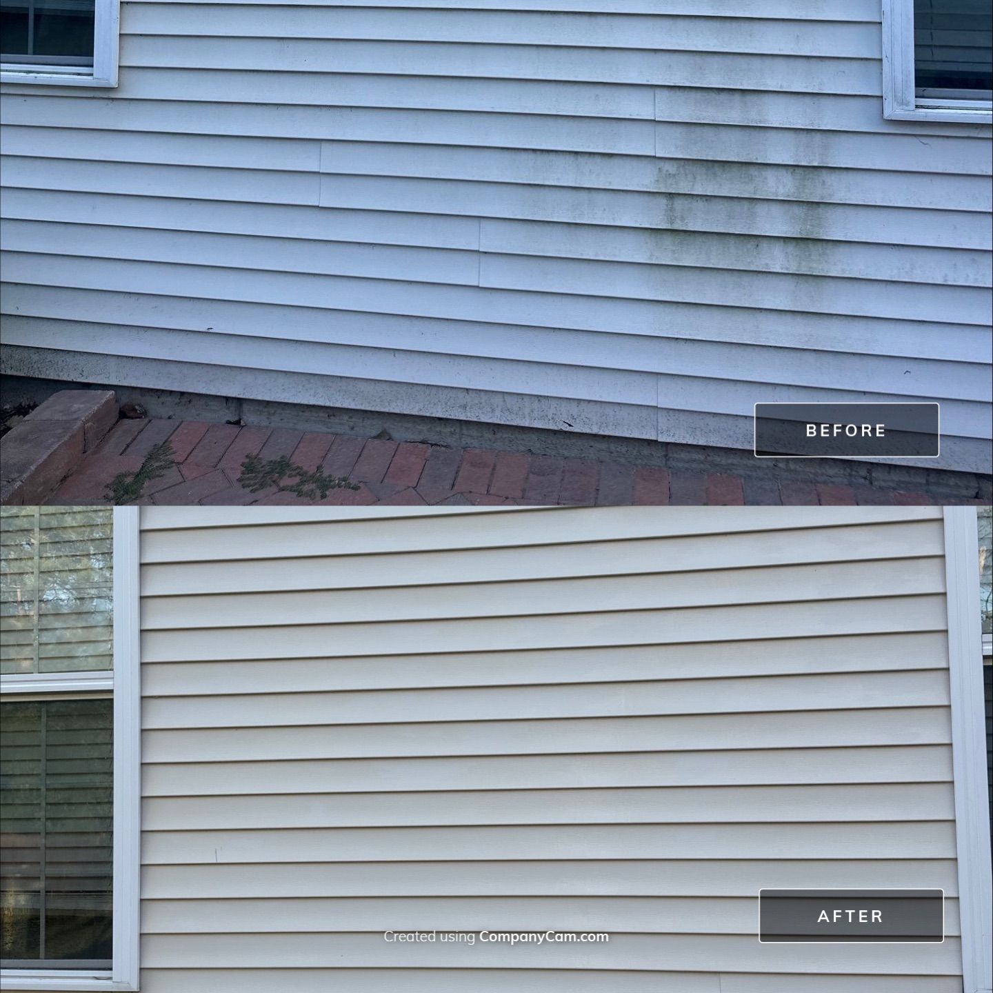 Project in Island Lake by Simmons Power & Soft Washing