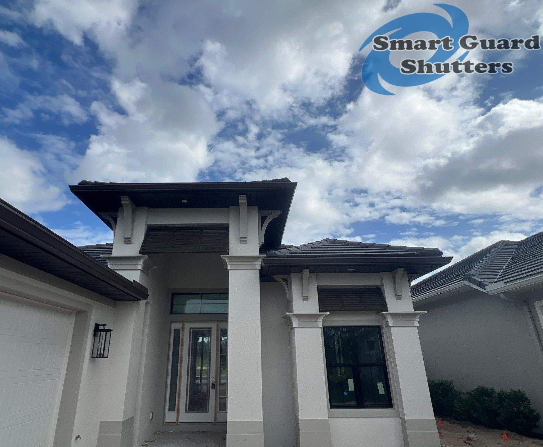 Decorative Bahamas in Brown Gray by Smart Guard Shutters
