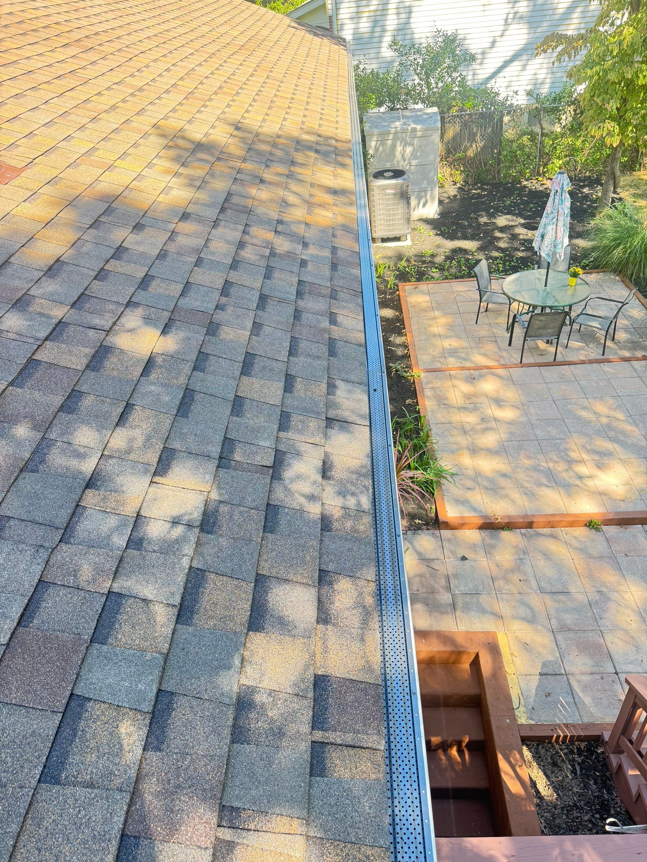 Full Roof Replacement and Gutter Guard Installation in Pasadena, Maryland by First Chesapeake Roofing