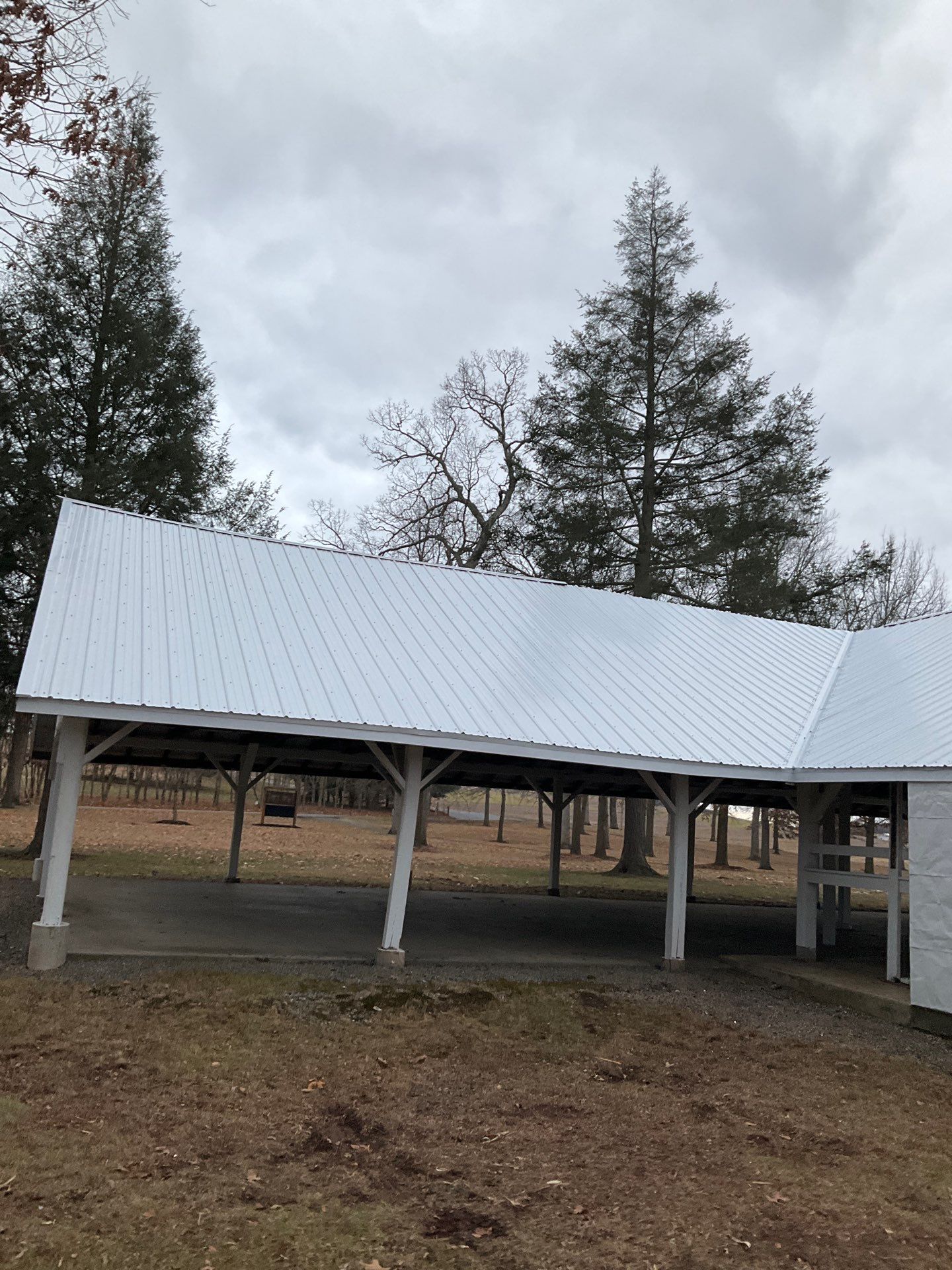 Custom Open-Air Pavilion with Metal Roof in Enders by Esh Builders