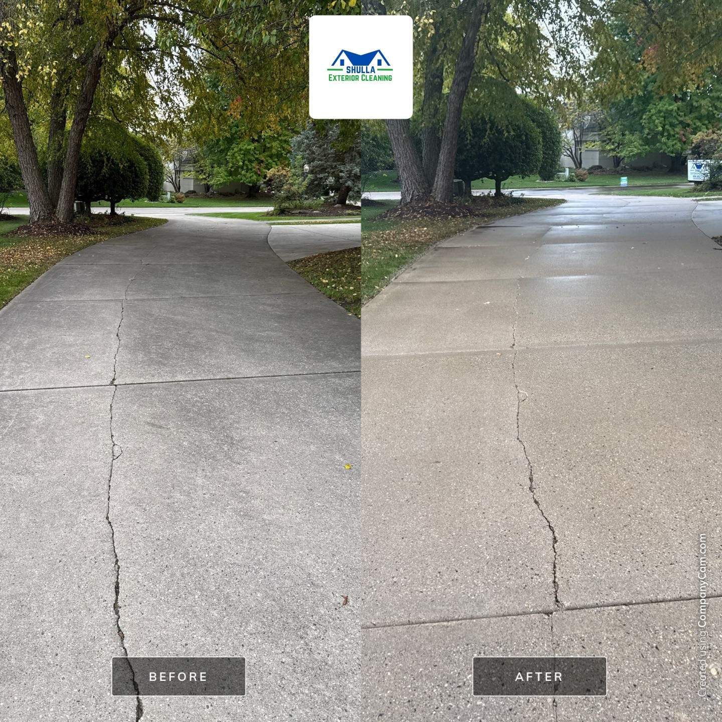 Driveway and Patio Clean by Shulla Exterior Cleaning