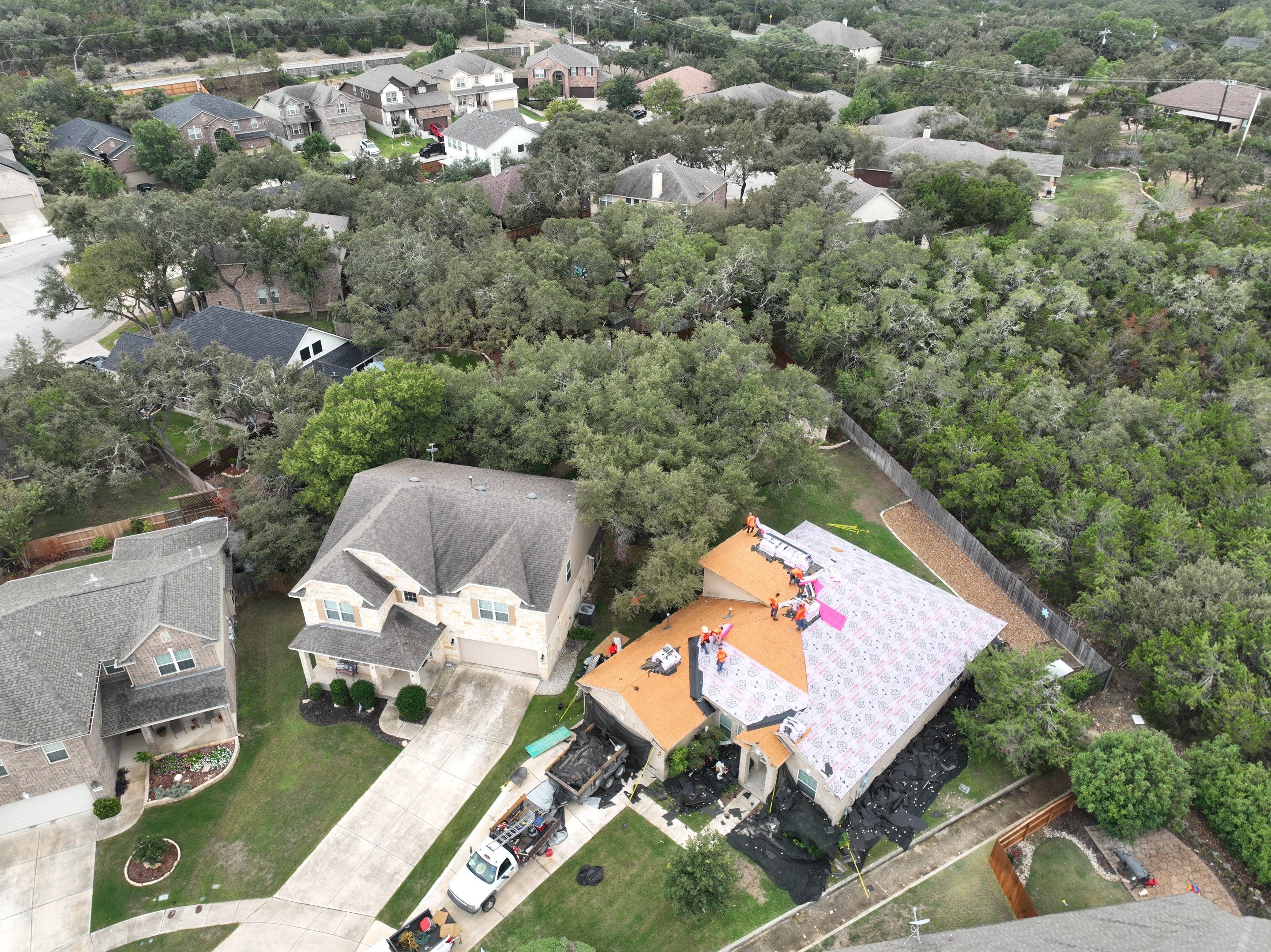 Residential Roof Replacement using Owens Corning Duration Shingles - Onyx Black by Premier Roofing and Contracting