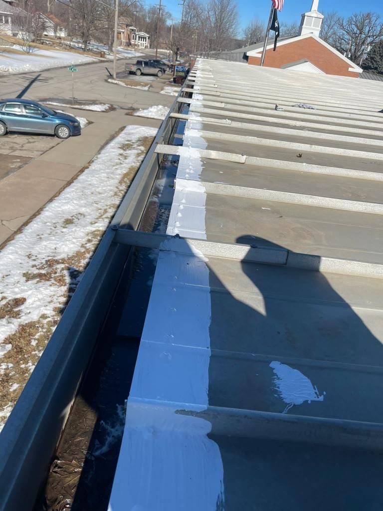 Roof Repair on a metal roof  by Grell Roofing, LLC