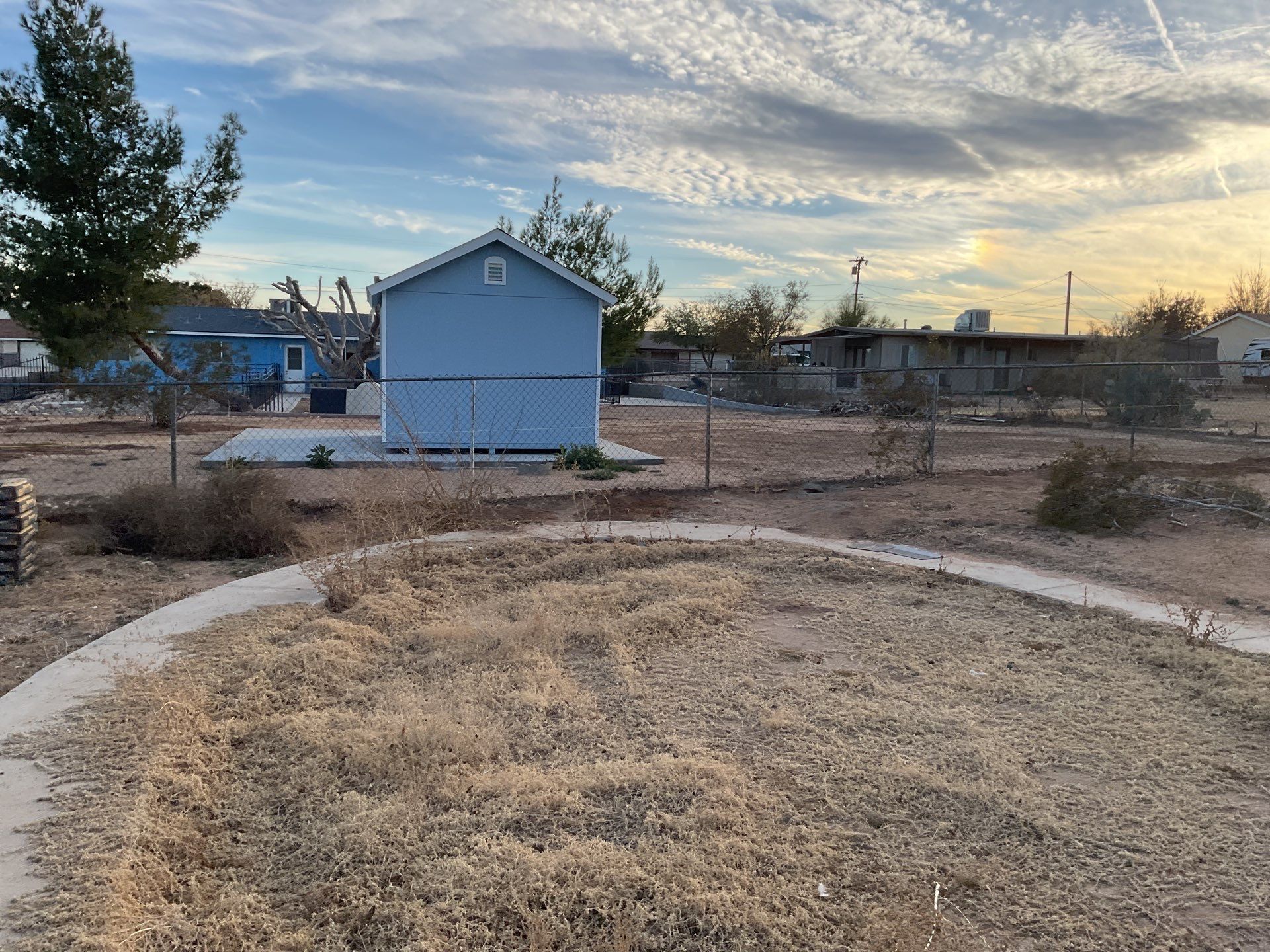 Fence Installation using vinyl and chain link  by Fence Guys Inc. 