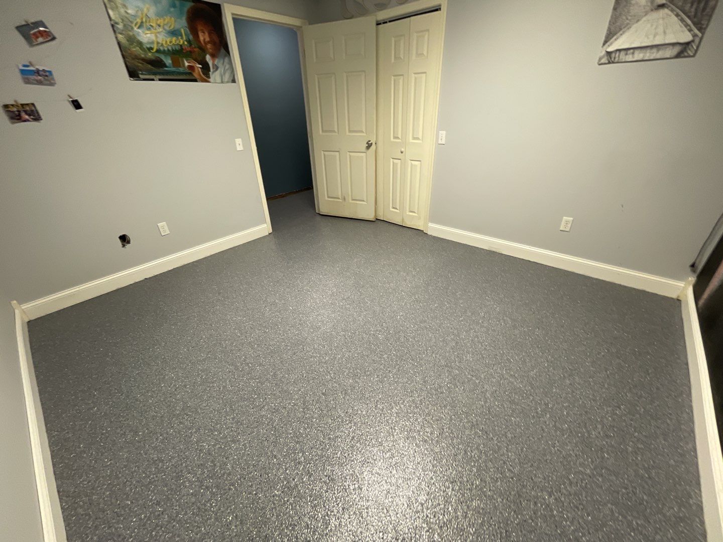 Basement Floor using Granite by Your1DayFloor.com