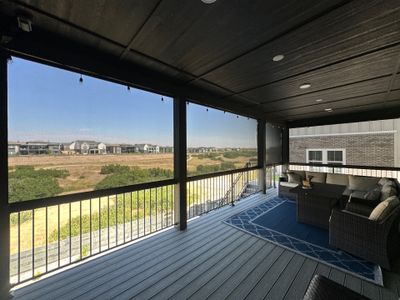 Custom Motorized Screen Installation for Elevated Deck in Castle Pines