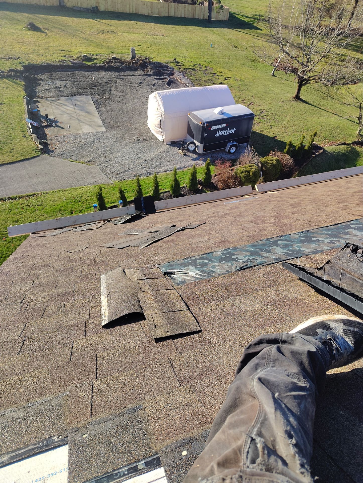Residential Roofing Installation using Owen Corning Duration, Estate Gray by Absolute Roofing and Construction