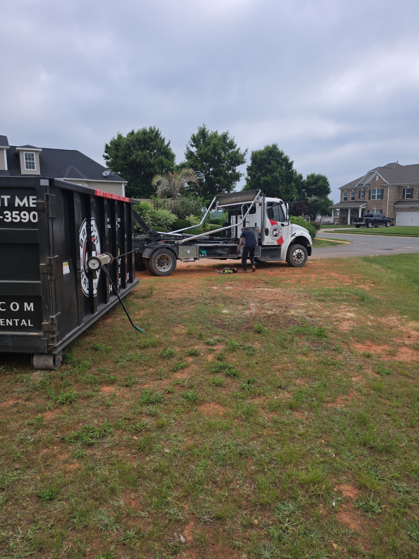 Job site clean up in Rock Hill by Badger Hauling