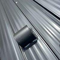 24ga 1.5" Mechanical Seam Matte Black by Total Roofing System The Metal Roof Experts