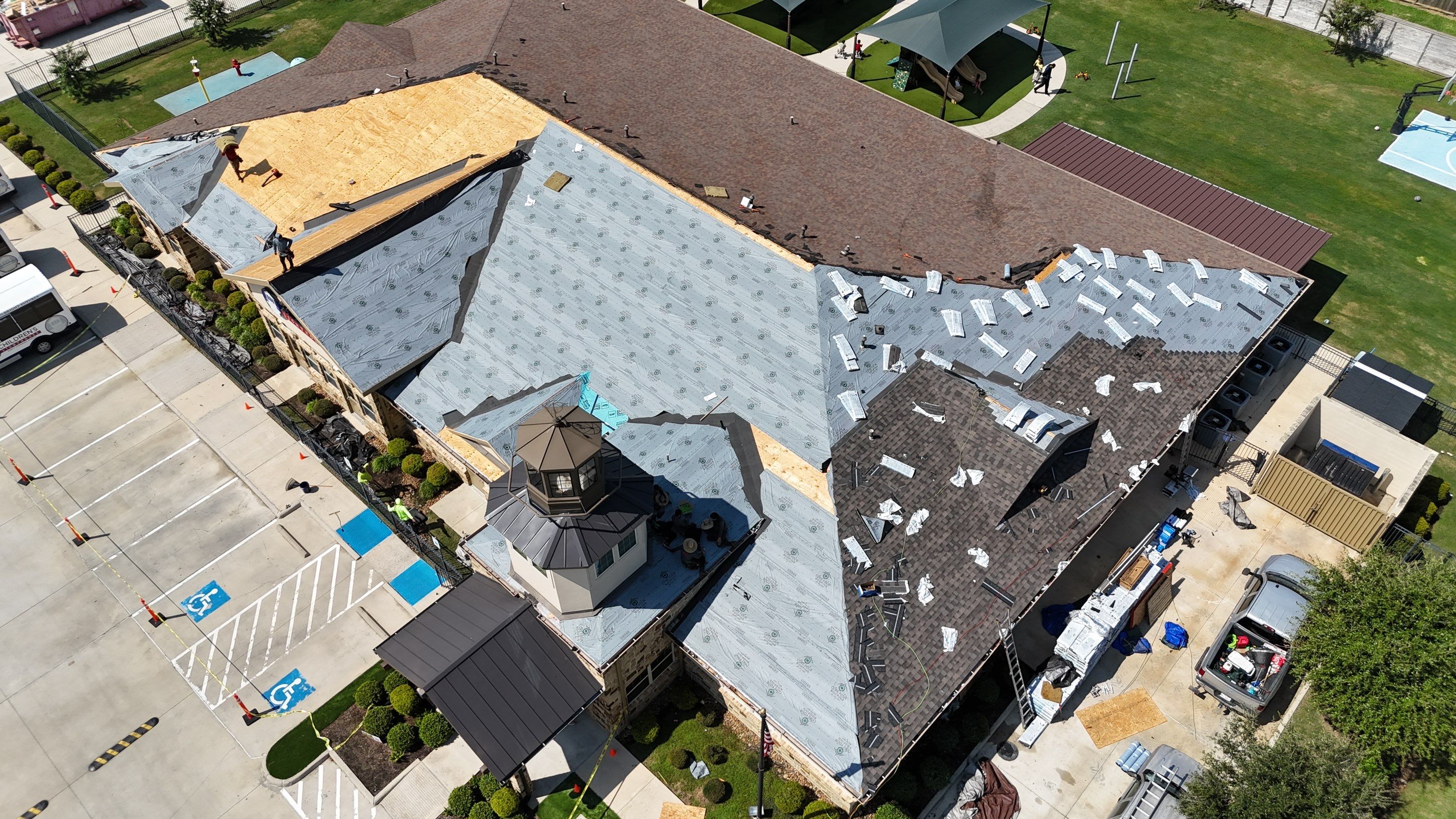 Roof Replacement on a Daycare! by Core Four Roofing