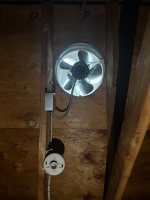  Attic Exhaust Fan Installation