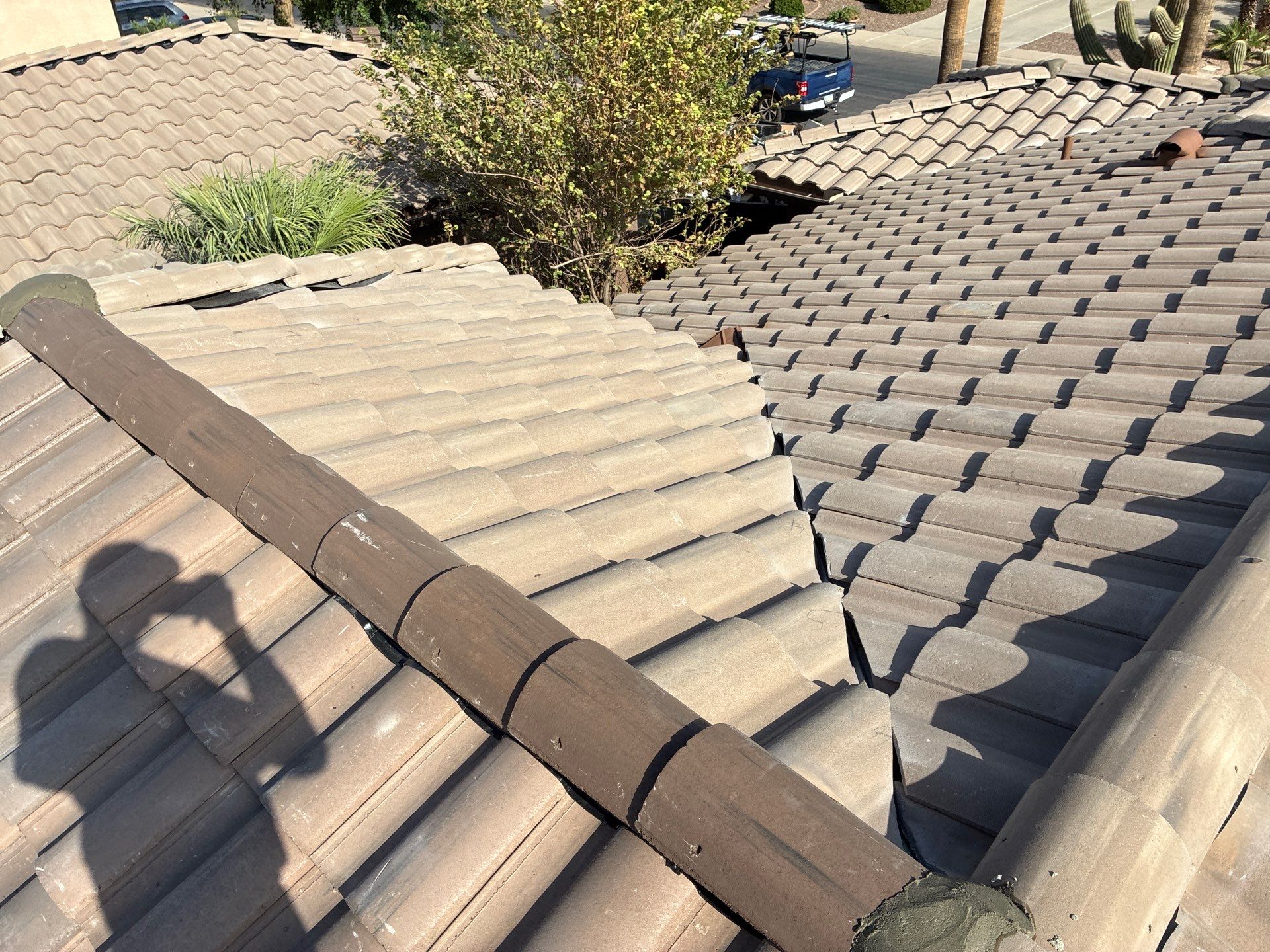Tile Reset using Concrete Tiles in Chandler AZ by Weather-Tite Roofing