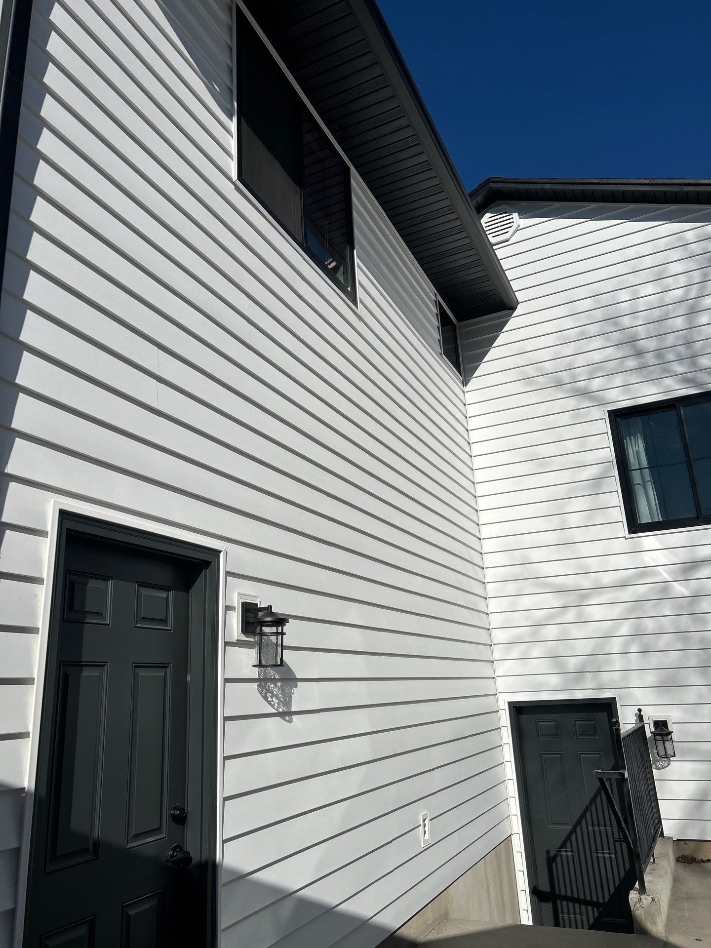 Orem | Premium Insulated Exterior Upgrade | Crisp White & Iron Gray by Ideal Siding Utah