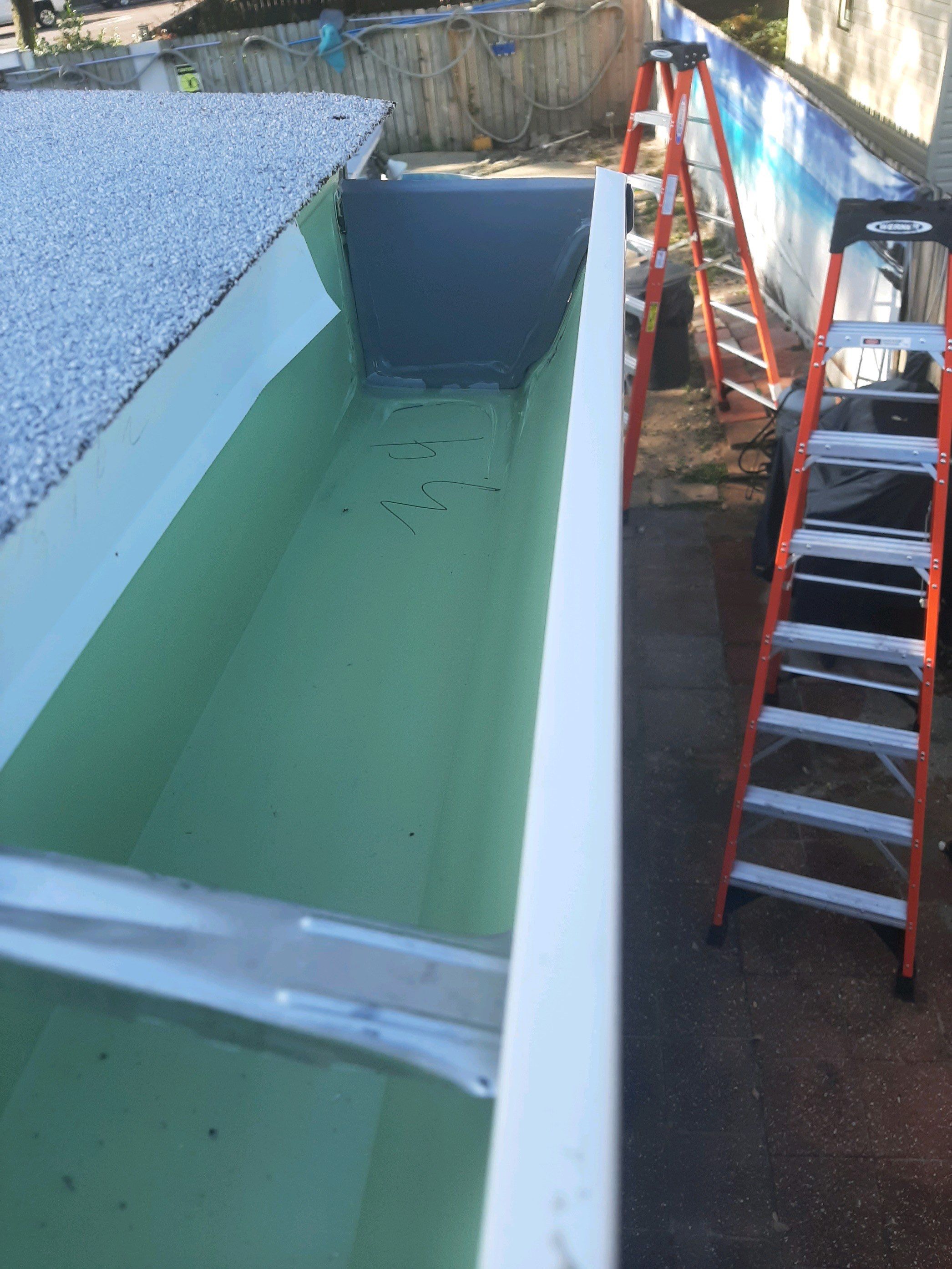 Gutter Installation using K-Style Seamless Gutters and Gutter Leaf Guards by Gutter Professors
