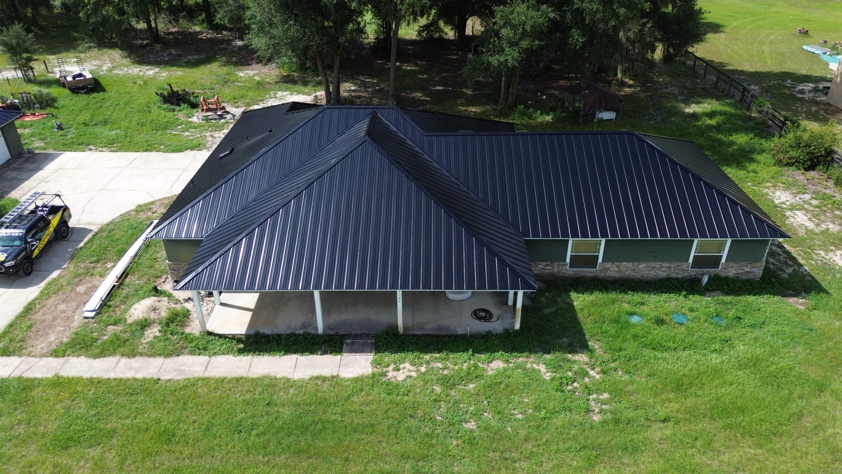Residential Reroof | Architectural Shingles to 26 Gauge Standing Seam Metal | Groveland Fl by Gold Key Roofing