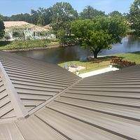 24ga 1.5" Mechanical Seam Medium Bronze by Total Roofing System The Metal Roof Experts