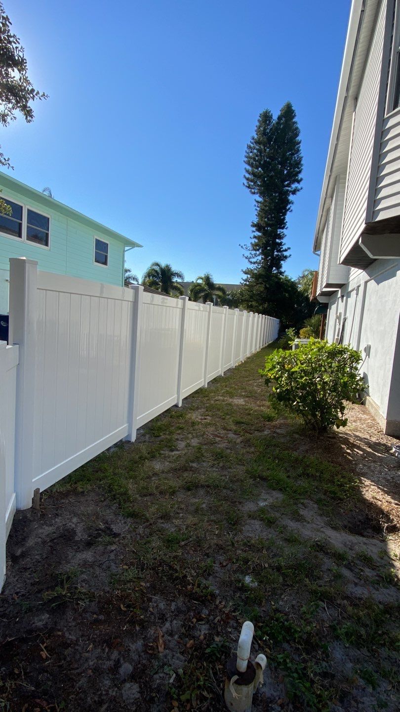 Bradenton, FL 6ft. Tall White Vinyl Privacy Fence by Asap fence and gates, LLC