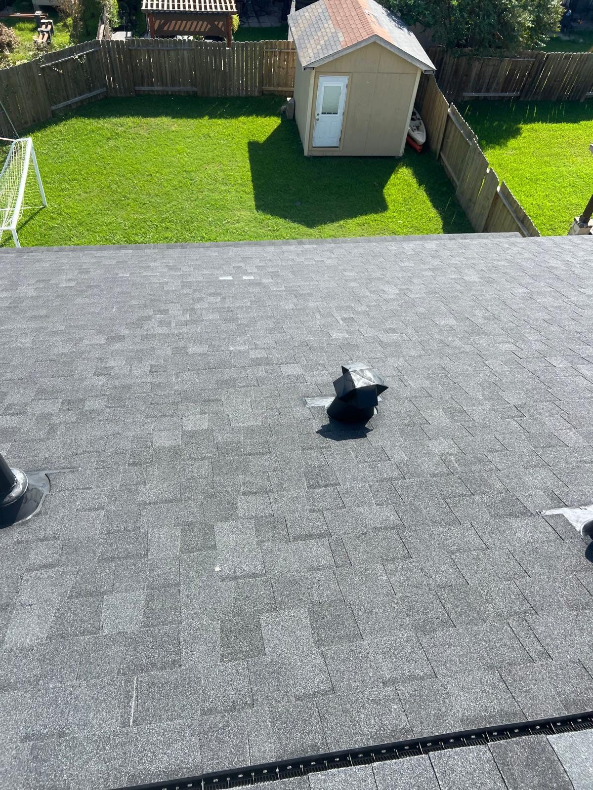 Residential Roofing Installation using Tamko Heritage® Series Rustic Black by CAP Roofing and Construction LLC
