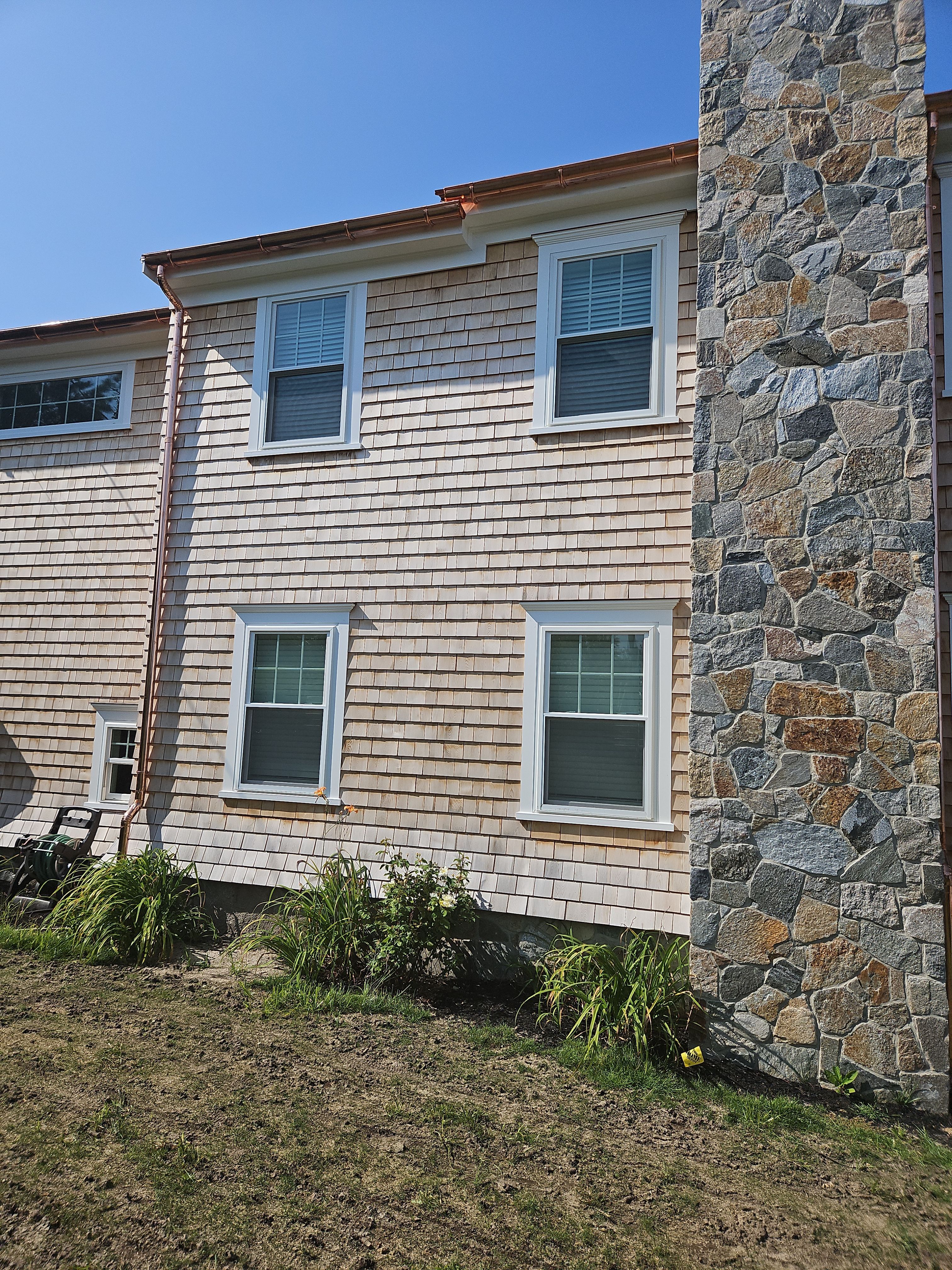 Gutter Installation using 6" Half Round Copper Gutter by Gutter Pro Enterprises