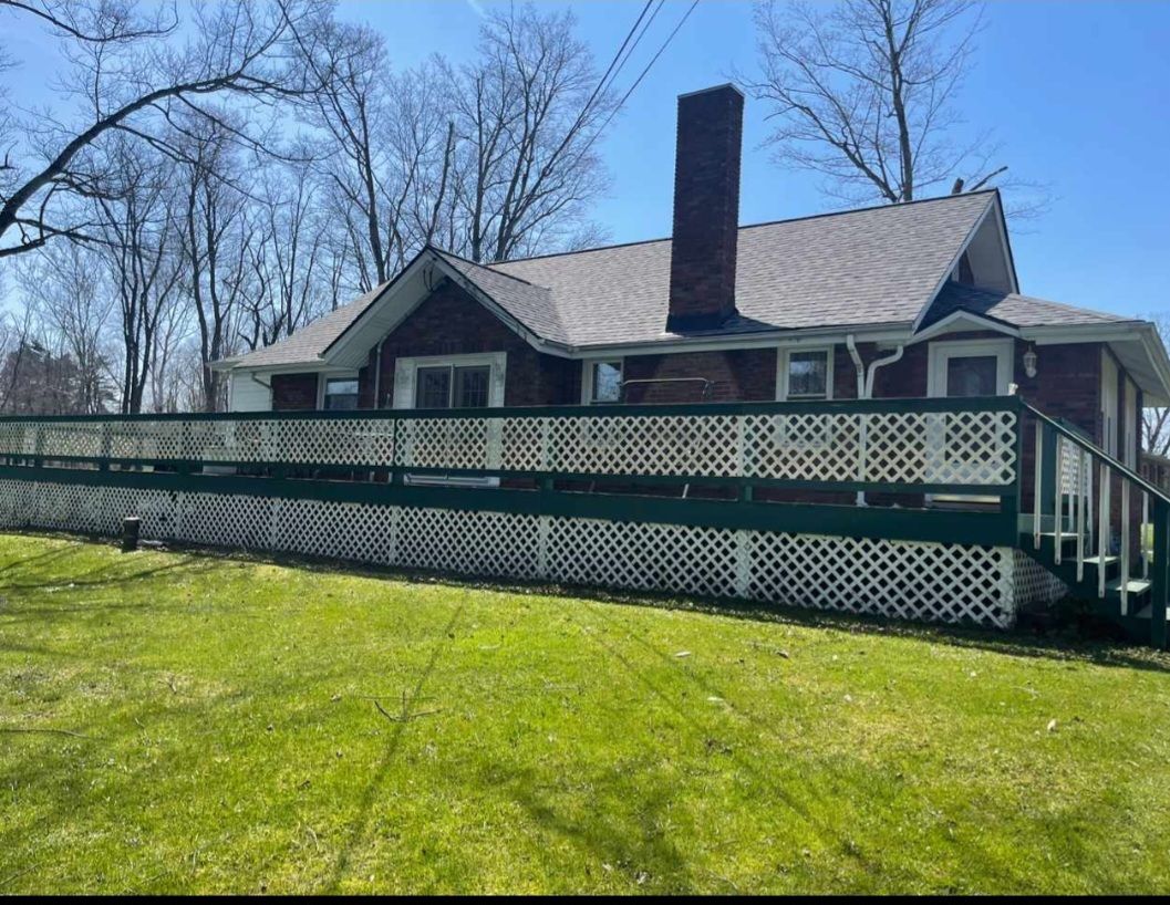 ATLAS PINNACLE COLOR: COASTAL GRANITE DRIP EDGE: BLACK by Eagle Eye Roofing