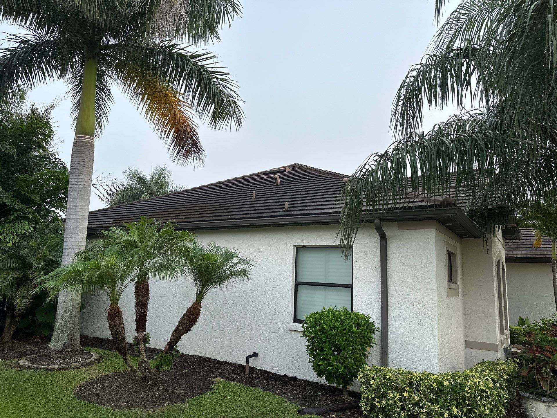 Flat Tile Roof Cleaning, House Wash & Sidewalk Cleaning in Enclave at Country Meadows, Bradenton, FL | Sunshine AquaWash by Sunshine AquaWash