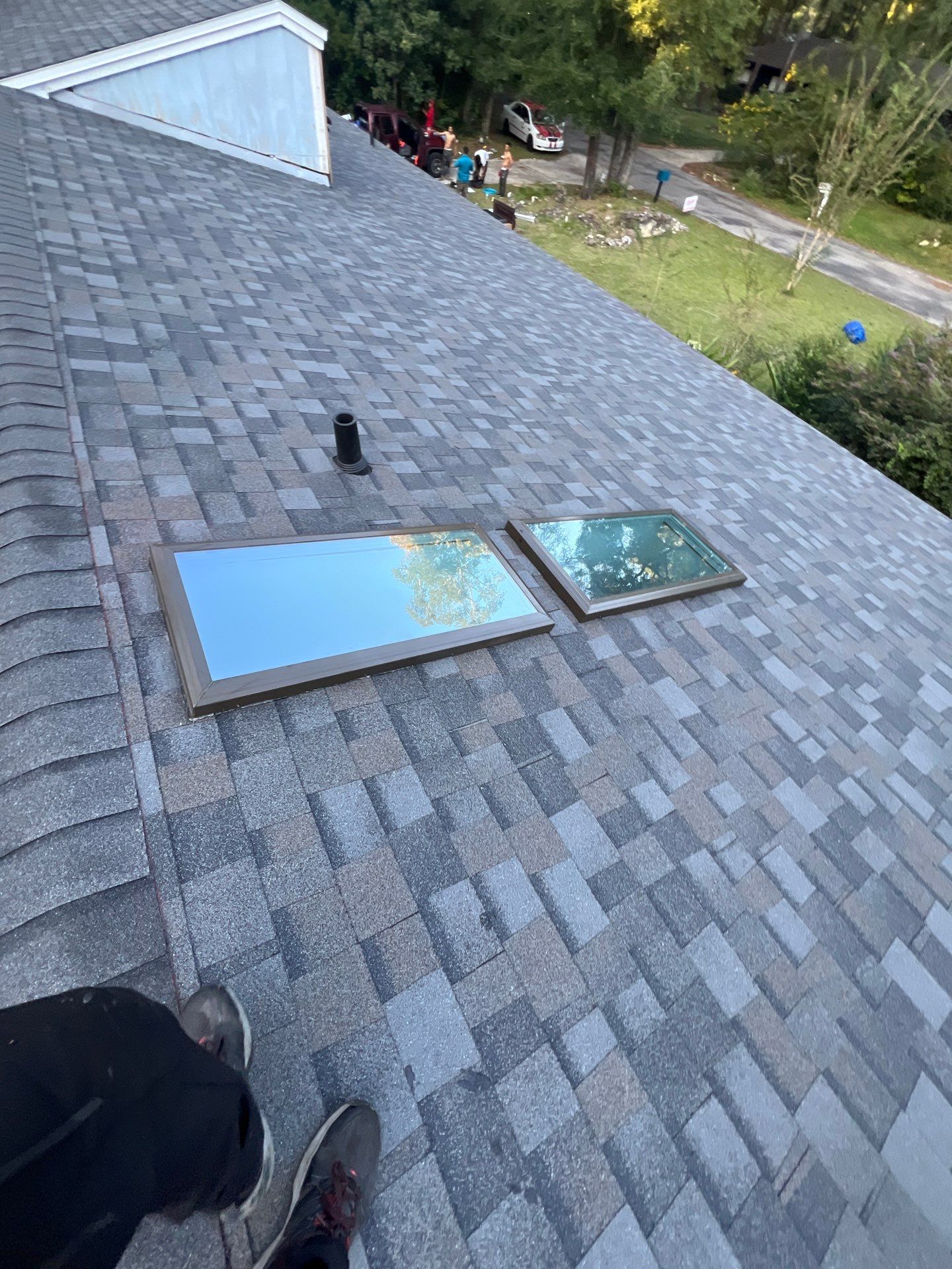 Reroof with Skylight in Gainesville, FL by Brehm Roofing