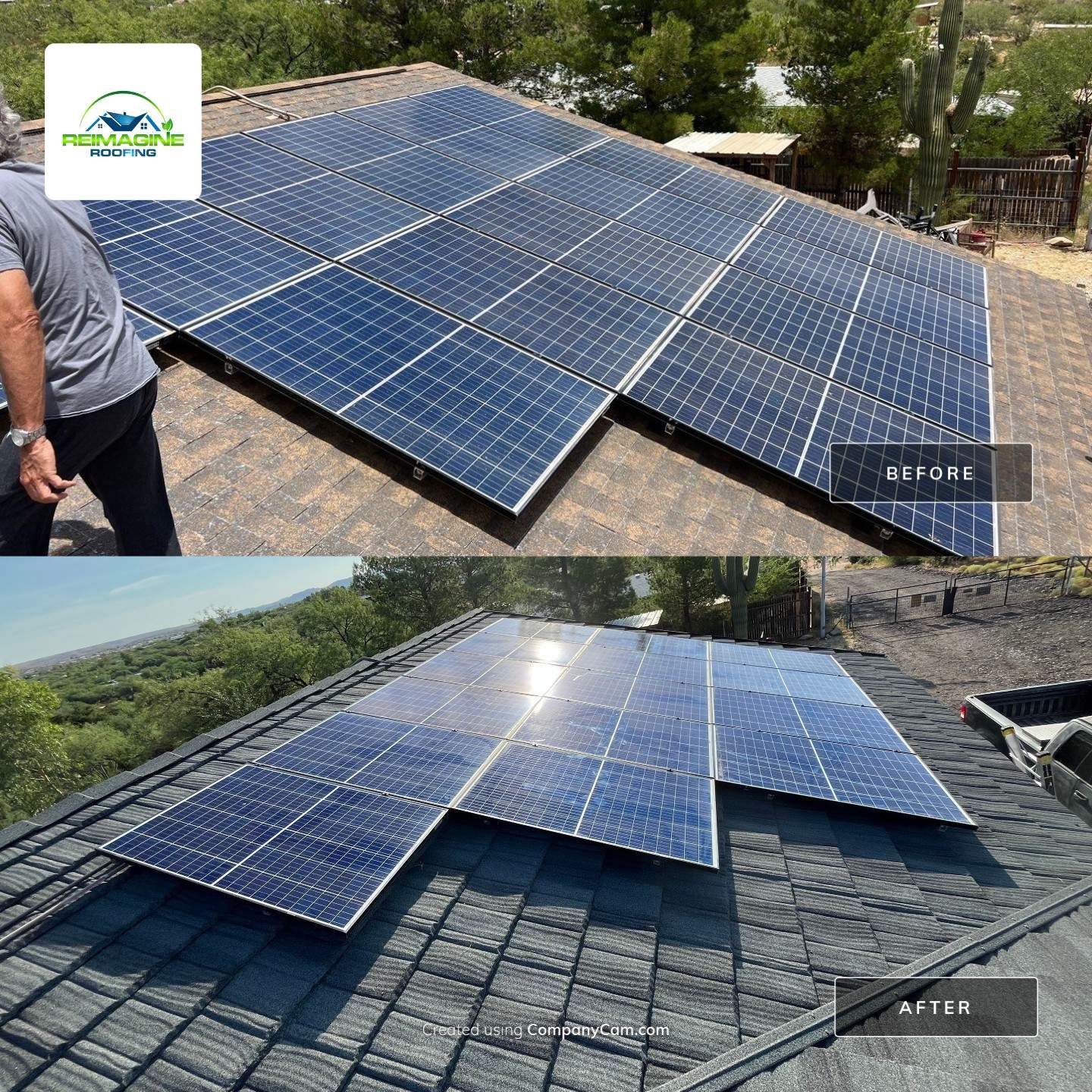 Storm Gray Stone Coated Steel by Reimagine Roofing