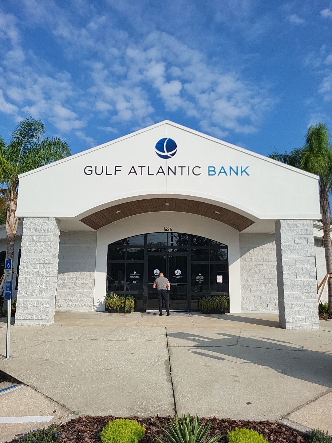 Acrylic lettering for Gulf Atlantic Bank by SignCrafters