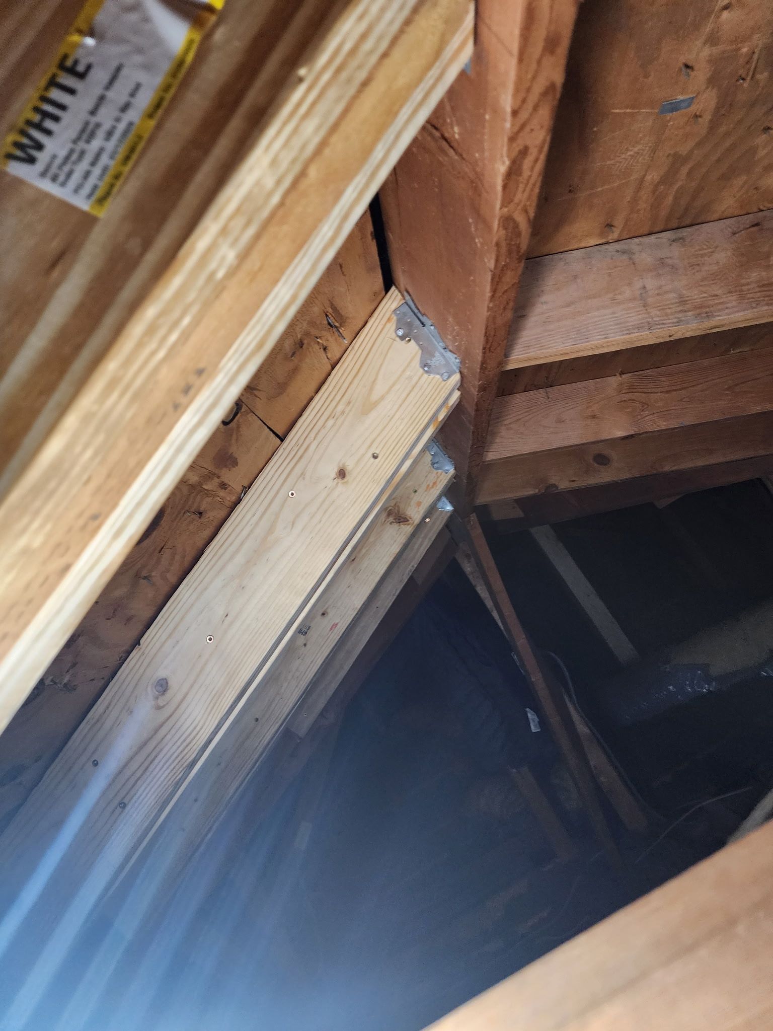 Structural and roof repairs with custom metal work by REPS Austin Area Roofer