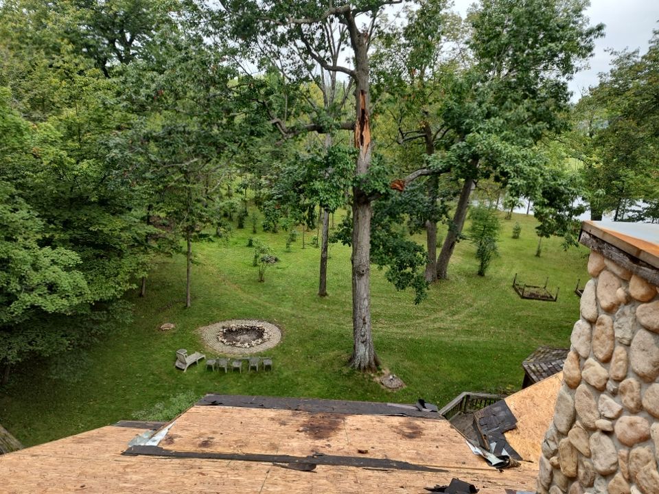 Roof Installation on Home, Garages, and Gazebo with GAF HDZ Shingles in Cedarburg, WI by Gellings Roofing & Siding